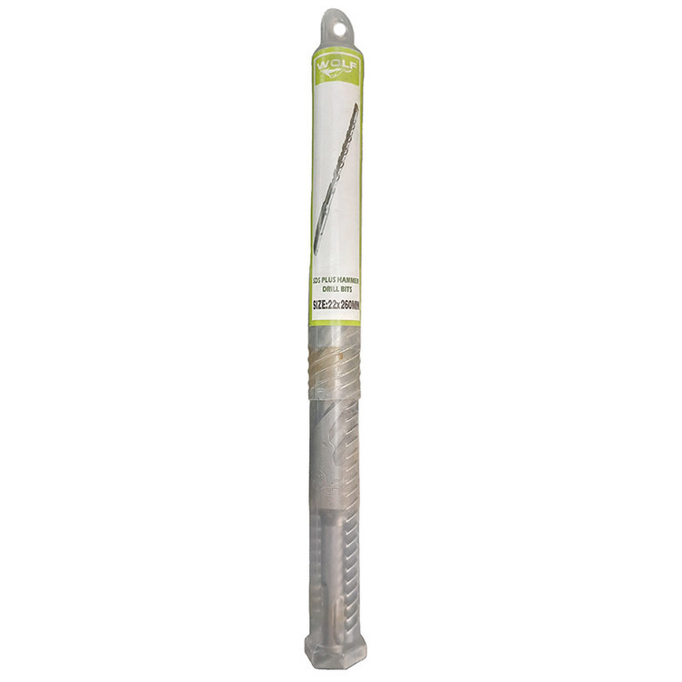 مته چهار شیار ولف مدل 26cm سایز 22 میلیمتر