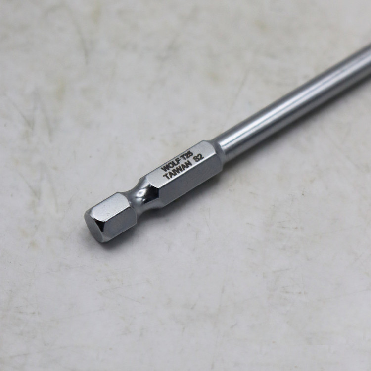سری پیچ گوشتی ستاره ای ولف مدل بیت خور کد YP-T20/150MM سایز 15 سانتی متر