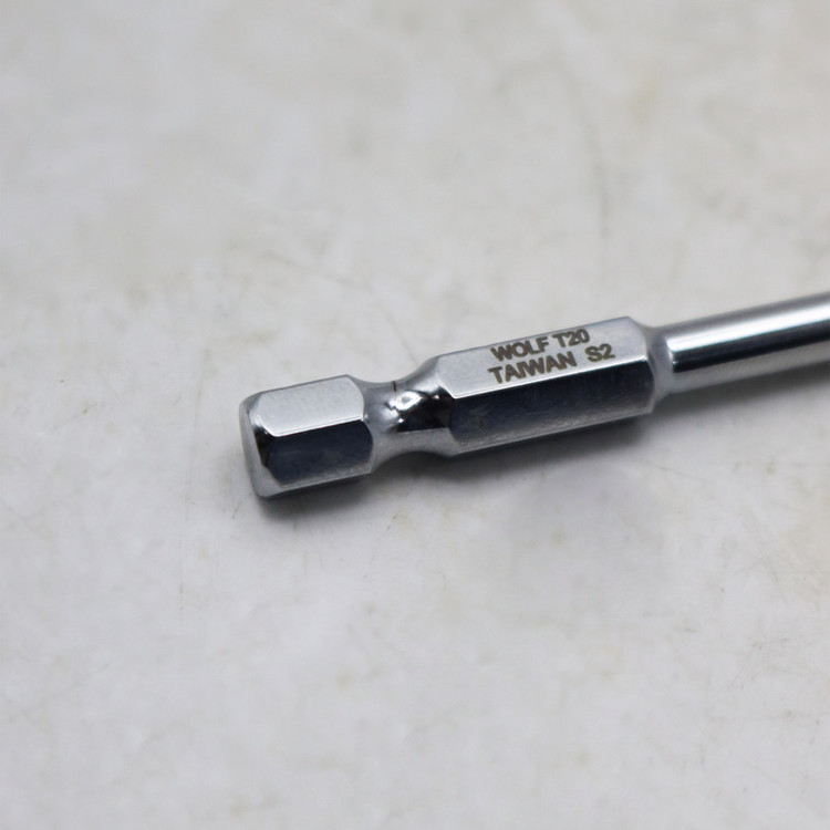 سری پیچ گوشتی ستاره ای ولف مدل بیت خور کد YP-T20/100MM سایز 10 سانتی متر