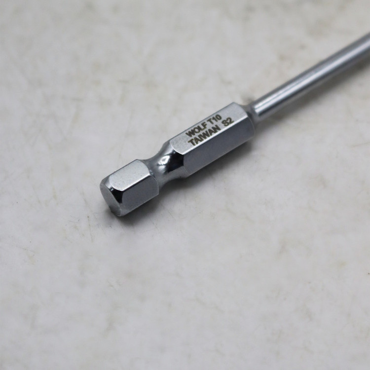 سری پیچ گوشتی ستاره ای ولف مدل بیت خور کد YP-T10/150MM سایز 15 سانتی متر