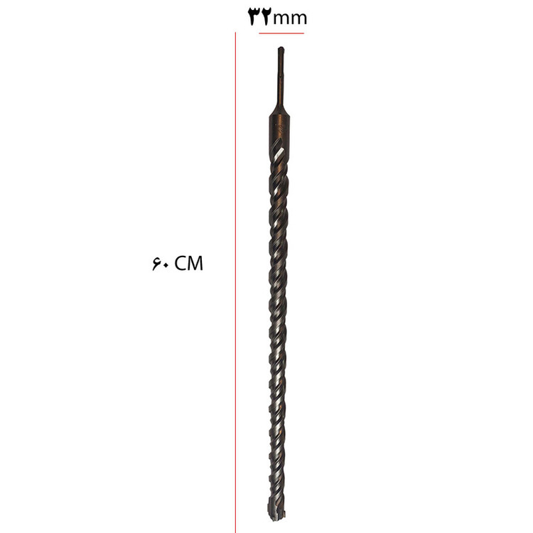 مته چهار شیار ولف مدل 60cm سایز 32 میلیمتر