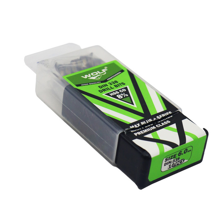مته آهن ولف مدل مکس پلاس کد YP-06MM سایز 6 میلی متر مجموعه 10 عددی
