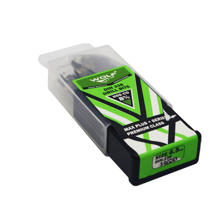 مته آهن ولف مدل مکس پلاس کد YP-06.5MM سایز 6.5 میلی متر مجموعه 10 عددی