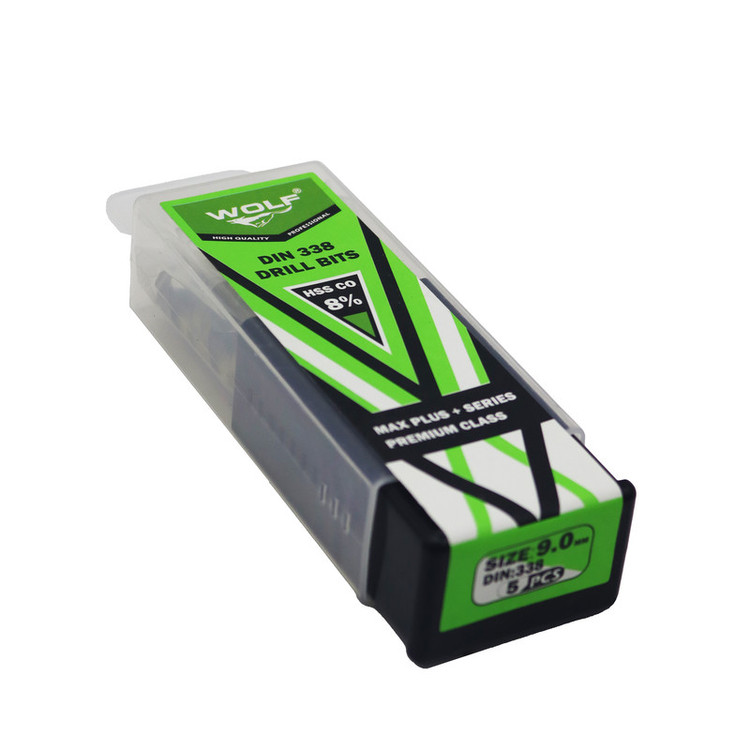 مته آهن ولف مدل مکس پلاس کد YP-09MM سایز 9 میلی متر مجموعه 5 عددی