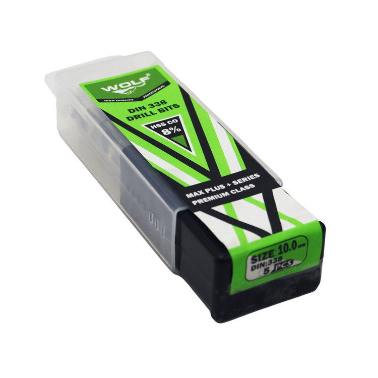 مته آهن ولف مدل مکس پلاس کد YP-010MM سایز 10میلی متر مجموعه 5 عددی