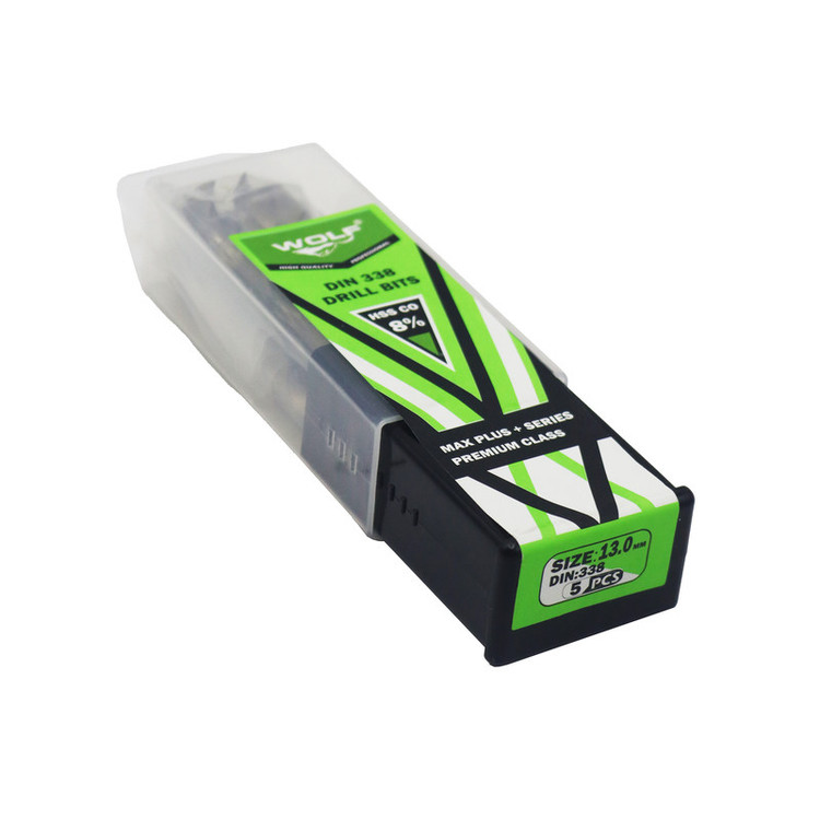 مته آهن ولف مدل مکس پلاس کد YP-013MM سایز 13میلی متر مجموعه 5 عددی
