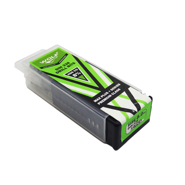 مته آهن ولف مدل مکس پلاس کد YP-08MM سایز 8 میلی متر مجموعه 10 عددی