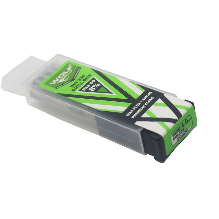 مته آهن ولف مدل مکس پلاس کد YP-04MM سایز 4 میلی متر مجموعه 10 عددی