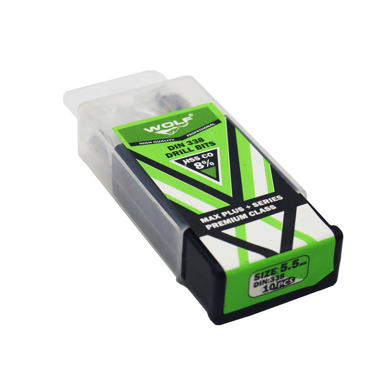 مته آهن ولف مدل مکس پلاس کد YP-05.5MM سایز 5.5 میلی متر مجموعه 10 عددی